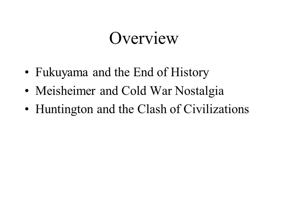 The end of history a 1989 essay by fukuyama
